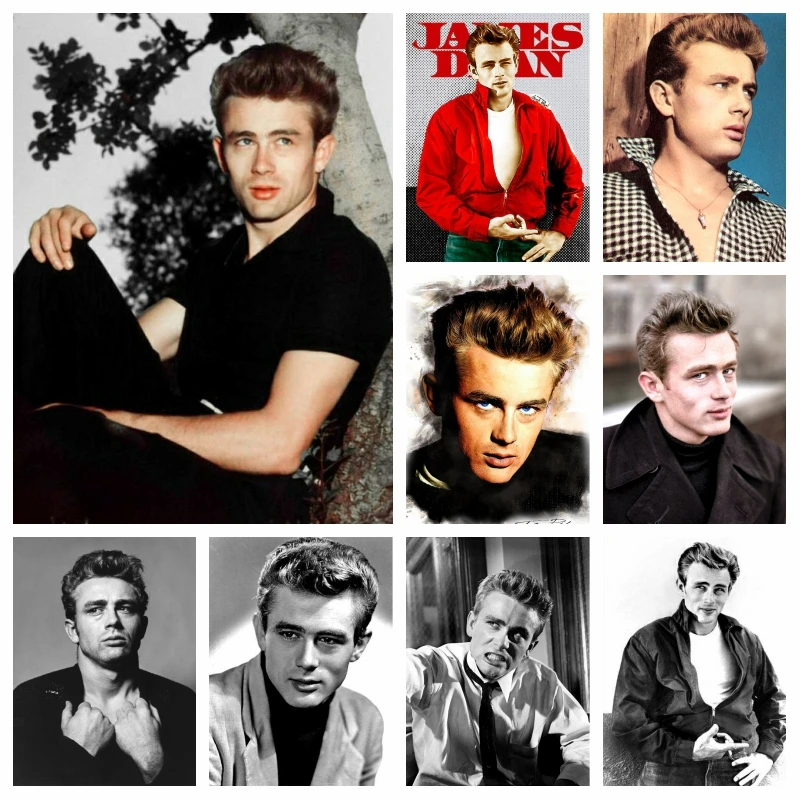 

James Dean Famous Movie Actor Diamond Painitng Rebel Style Picture Mosaic Cross Stitch Art Handwork Gift Home Decor