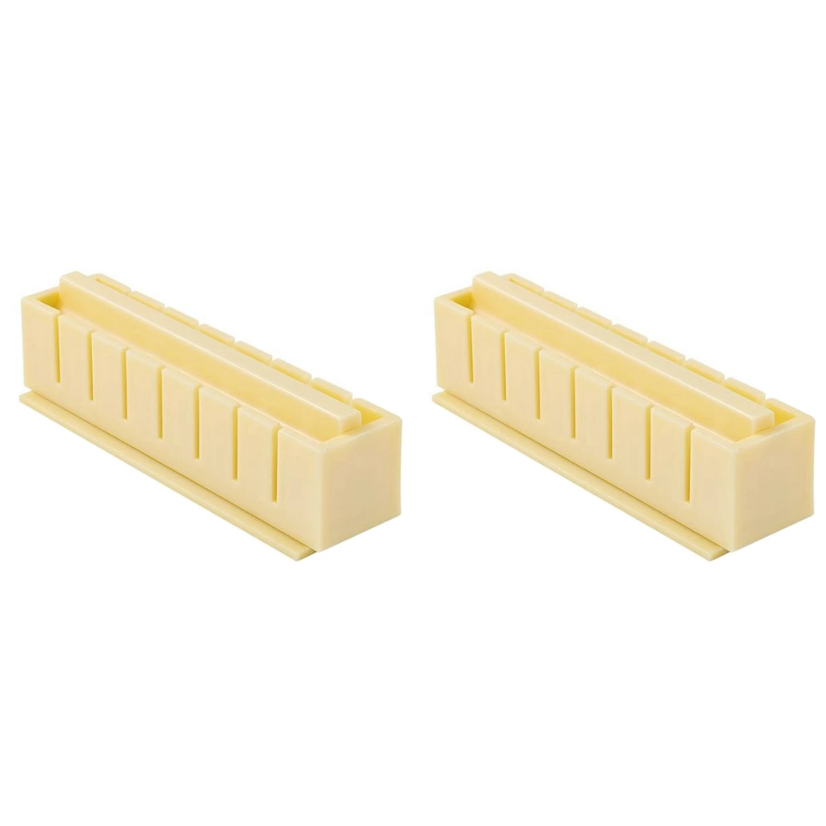 A01F-2X Sushi Maker Rice Mold Japanse Cake Mold Multifunctionele Mould Sushi Making Kit Square Sushi Mold B