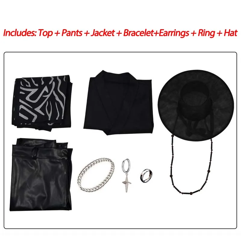 Anime Demon Hunter Saja Boy Cosplay Costumes 2025 Movie Kpop Group Singing Korea Style Uniform Halloween Outfits