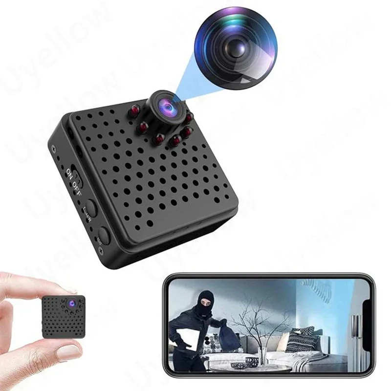 Imagem -03 - Mini Câmera de Vigilância ip sem Fio Wifi 1080p hd Visão Noturna Webcam Smart Home Detecção de Movimento Micro Filmadoras Espia