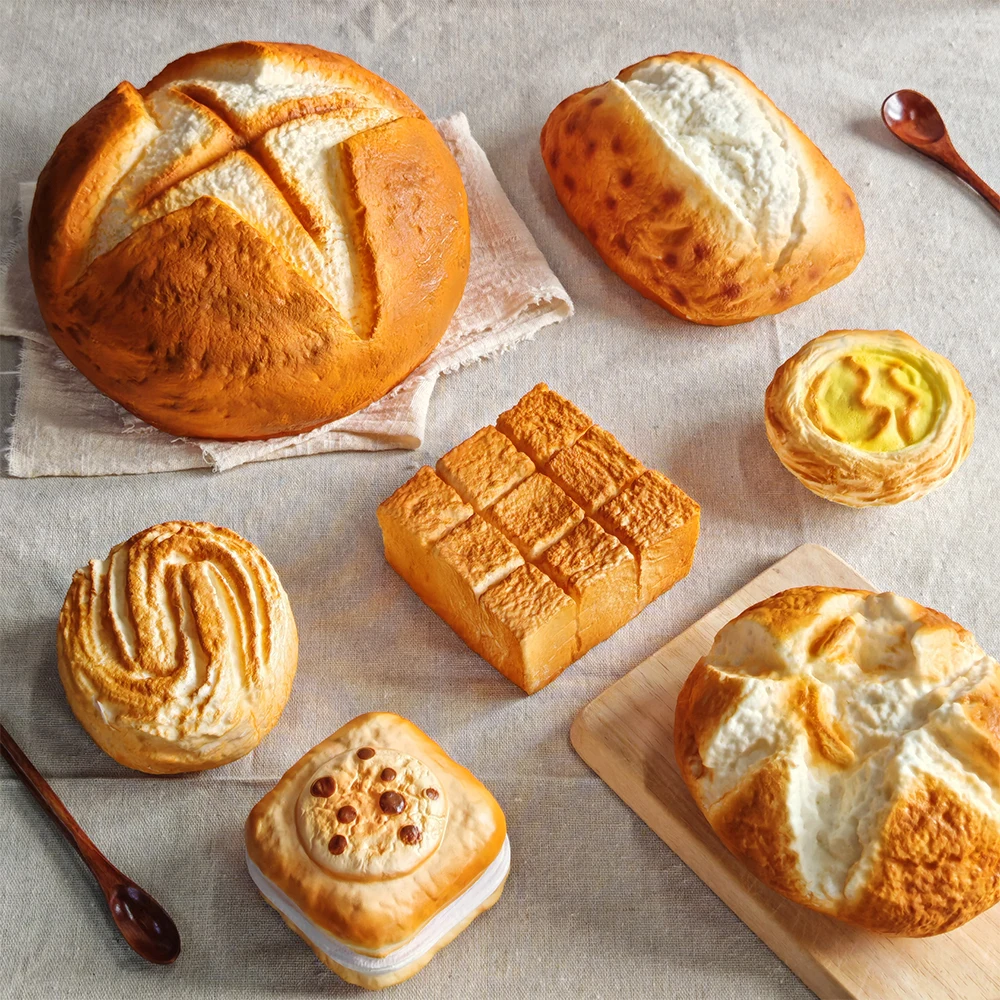 Bread Stress Balls Autism Sensory Toys Stress Anxiety Relief Fidget Toys Dough Water Ball Simulation Toast Gifts for Adults Kids