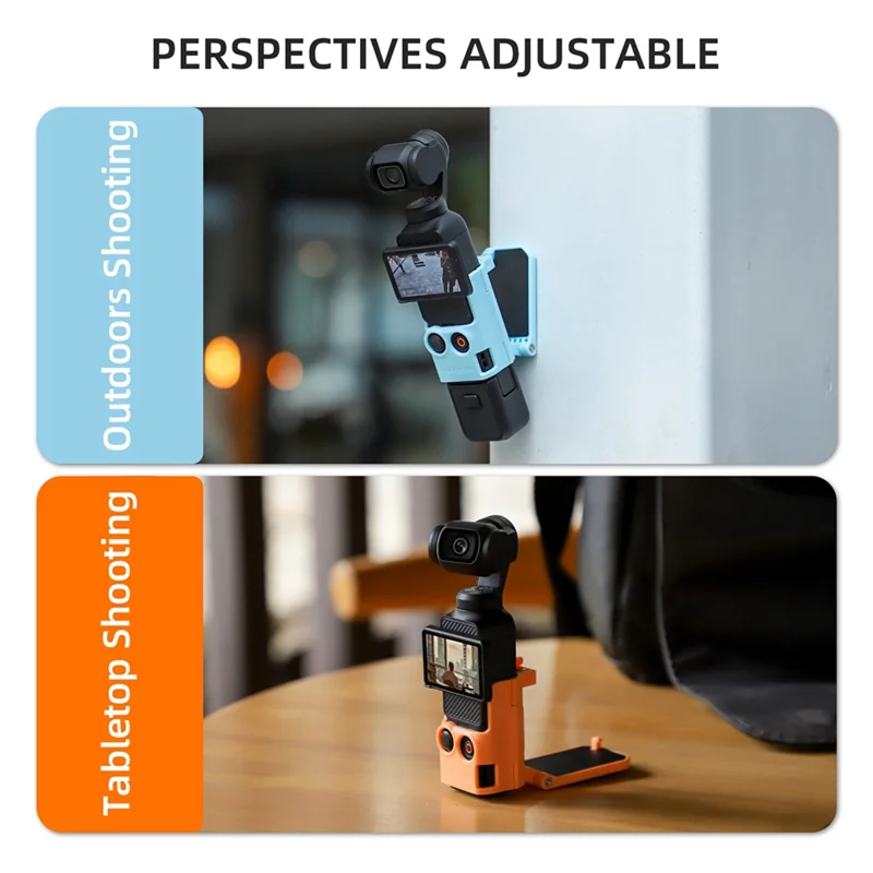 L72A-Sunnylife قاعدة دعامة لسطح المكتب + حافظة واقية للشاشة لـ DJI Osmo Pocket 3 حامل متين قابل للتعديل A