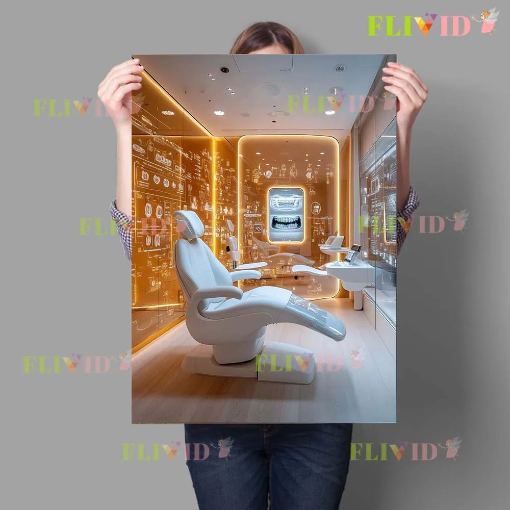 Future Dentist Dental Office Abstract Tooth Poster Wall Art Canvas Painting Home Decor Wall Pictures For Living Room Unframed