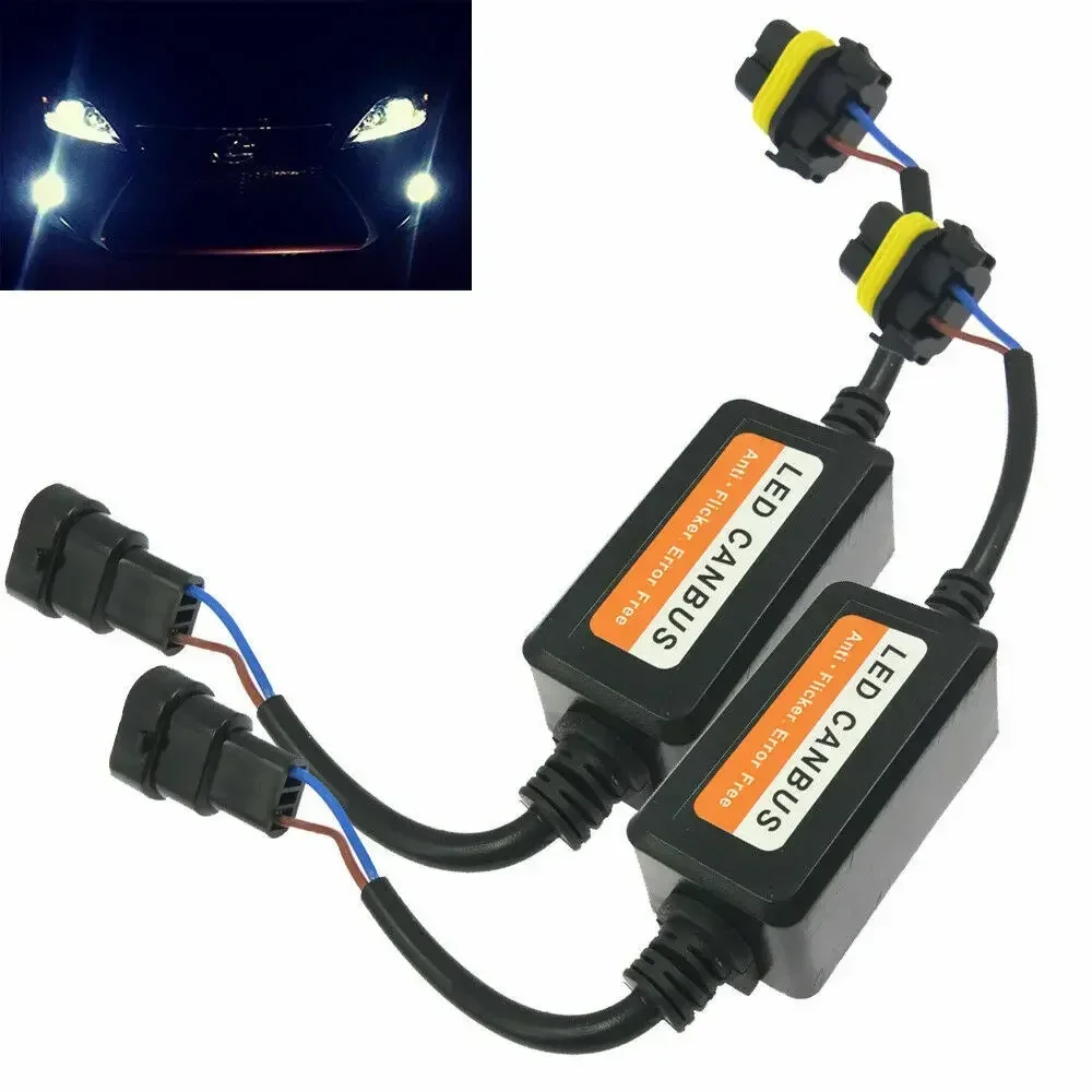 Headlight Error Anti Flicker Resistor Canceller Decoder 9005 9006 H7 H4 H1 H3 6000K Hb4 Led Canbus Lampadine