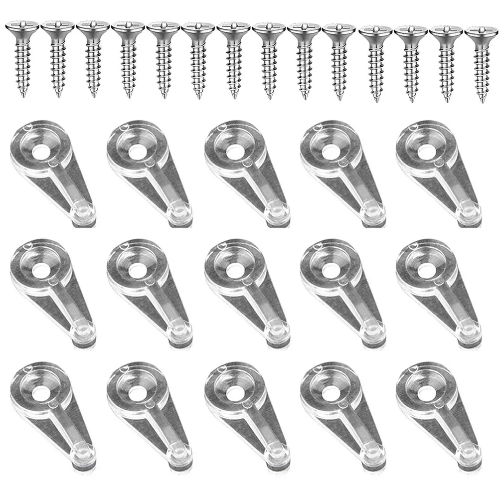 

Cabinet Clips Office Setup Plastic Glass Retainer Clips Non Slip Clips Furniture Accessories Soft Plastic Clips