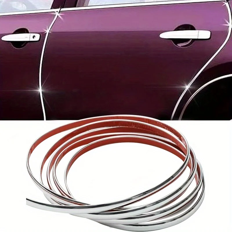 

Universal Chrome For PVC Car Window Trim Strip Door Edge Protector Bumper Guard Styling Accessory