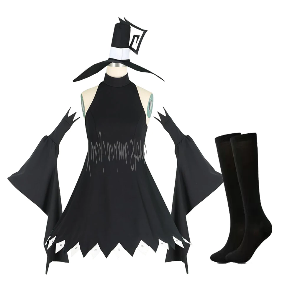 

Customized -Women's Blair Cosplay Costume School Uniform Black Dress Full Set for Halloween Outfits