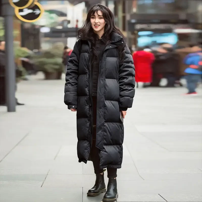 Inverno donna parka giacche di cotone medio lungo vestiti di cotone femminile nuova giacca trapuntata calda addensata allentata abbigliamento per il pane da donna