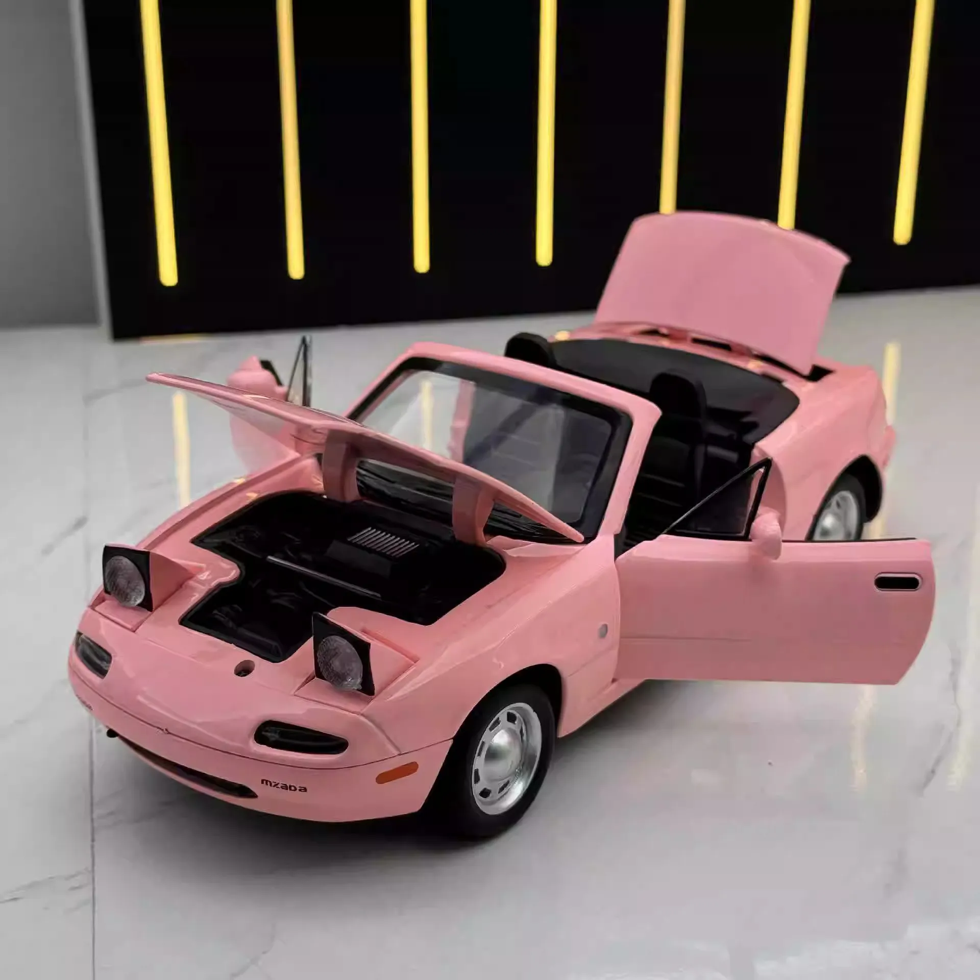 

1:24 MX-5 Sports Car High Simulation Diecast Car Metal Alloy Sound Light Model Car Children's toys collection gifts