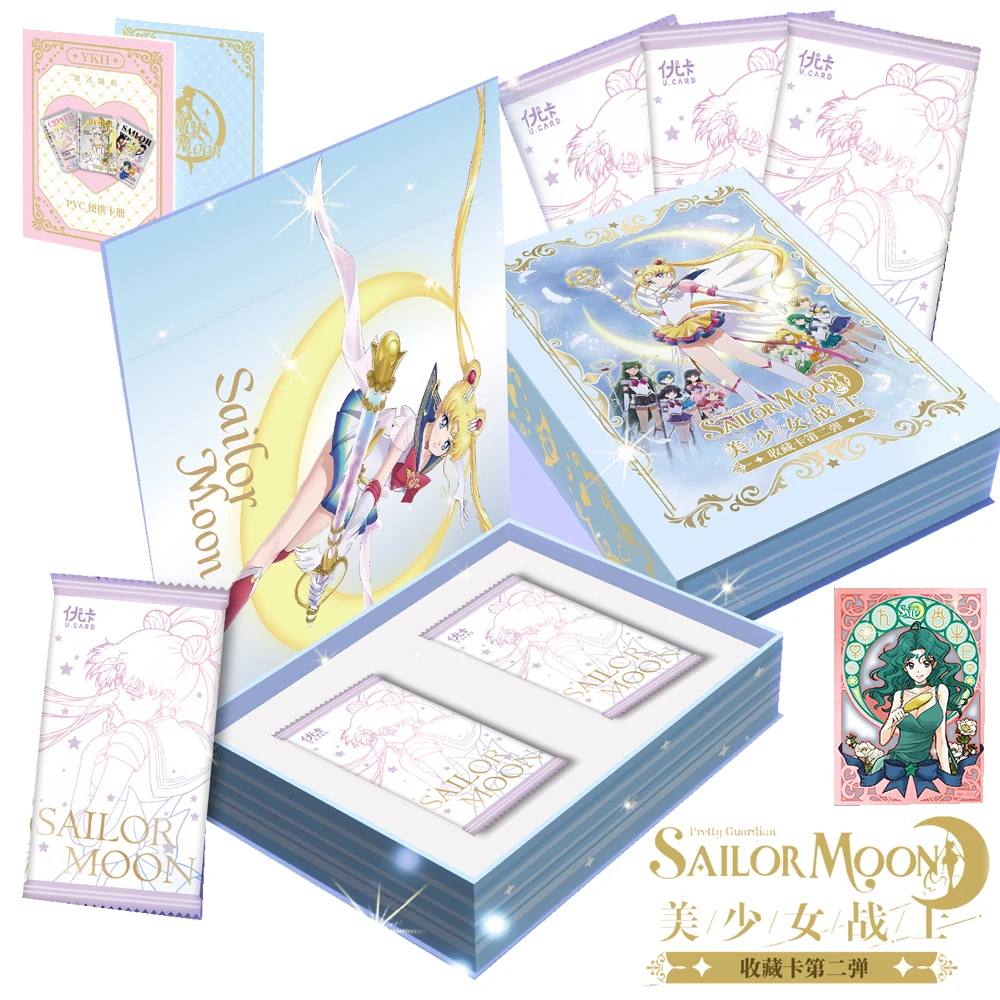 Sailor Moon Collection Cards For Boys And Girls Pretty Tsukino Usagi Rare Booster Cards Kids Hobbies Birthday Christmas Gifts