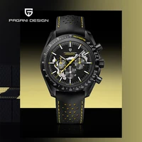 Relojes PAGANI DESIGN Moon de cuarzo para hombre, reloj de lujo para hombre, cronógrafo AR con espejo de zafiro, regalo deportivo resistente al agua, novedad de 2025