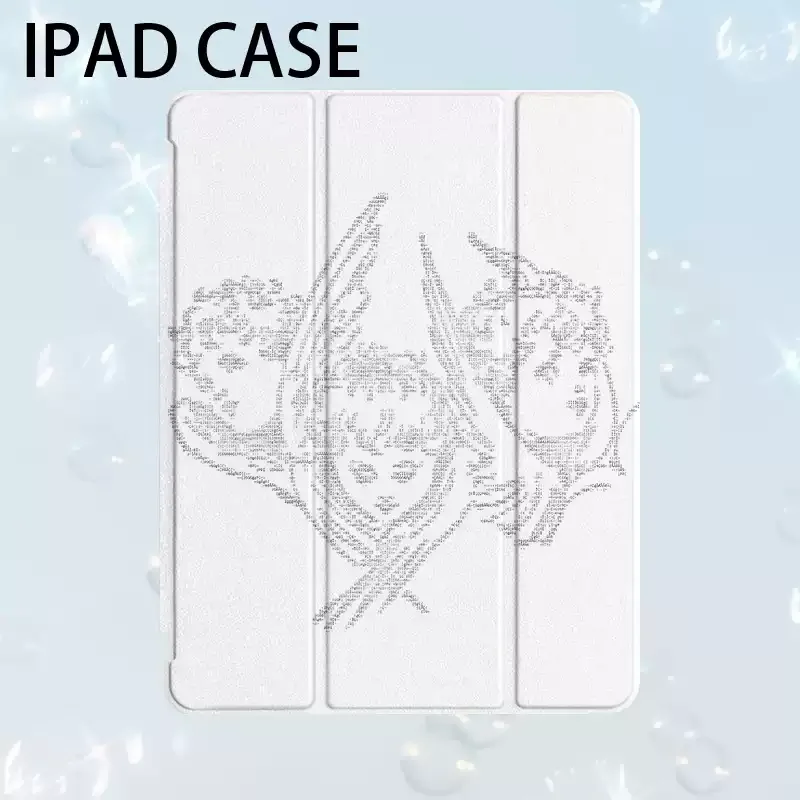 Minority Pixel Angel Art White For iPad 11th A16 10 9 8 7 5 Pro 13 11 M5 M4 M3 M2 12.9'' Air  4 3 2 1 Mini 7 6 8.3'' Cover