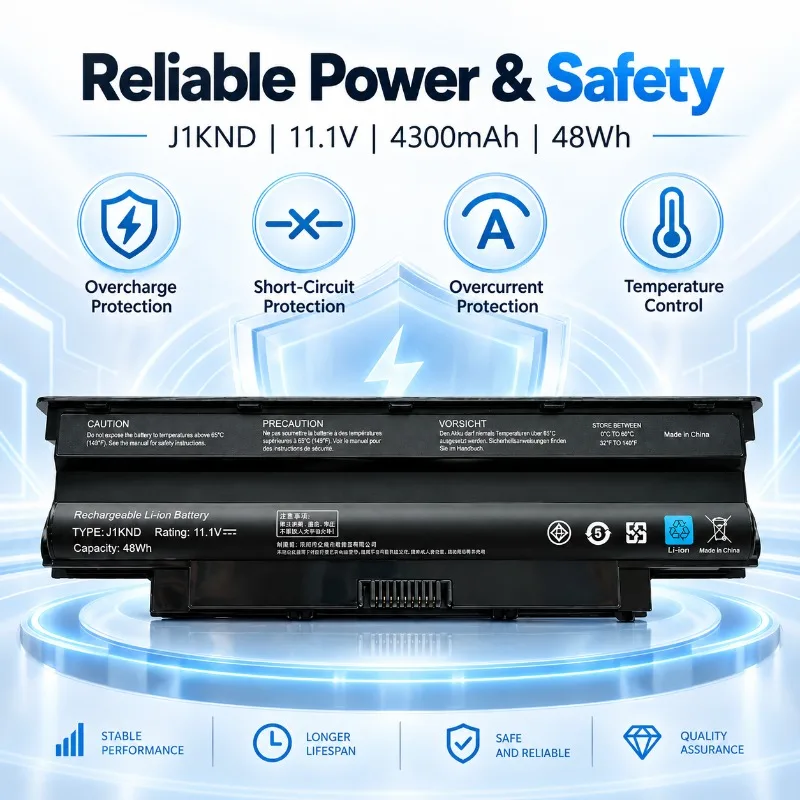 J1KND Laptop Battery Replacement for Dell N4110 N4010 N5010 N5110 N4050 N3010 Notebook Battery High Capacity Safe Stable