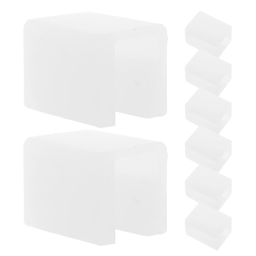 8 pezzi Protezioni angolari in silicone Maniglia per porta del cassetto del bambino Paraurti Protezioni - Armadietto a forma di bambino