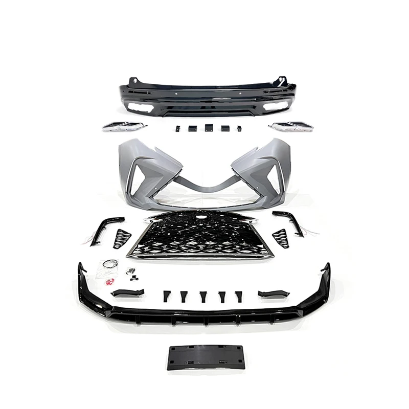 

for Toyota Sienna 2021 2022 Upgrade to Thuner-2 Style Front Bumper Rear Diffuser Body Kit