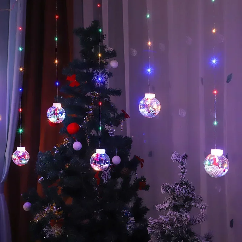 Lua e estrela Santa Decor Lâmpada Plug UE, LED, Luzes de fadas, Feriado de Natal, Festa de Jardim, Atmosfera interior para casa, Quarto