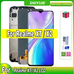 Pantalla LCD táctil AMOLED para Realme X2, digitalizador de pantalla, RMX1992, RMX1993, RMX1991, OPPO Realme, XT, RMX1921