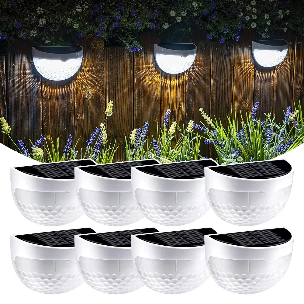 

6LED Solar Staircase Lights Waterproof Night Wall Lights Balcony Garden for Outdoor Courtyard Decoration Street Stair Fence