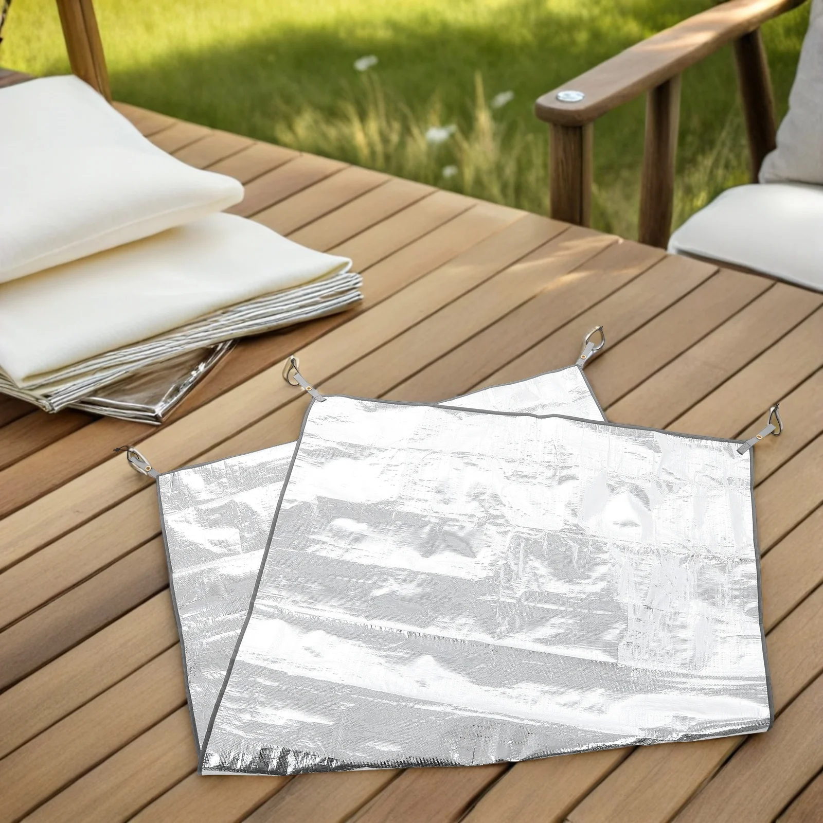 

Waterproof Double-Sided Aluminum Foil Camping Mat Insulated Thermal Sleeping Pad Outdoor Picnic Beach Sandproof Mat