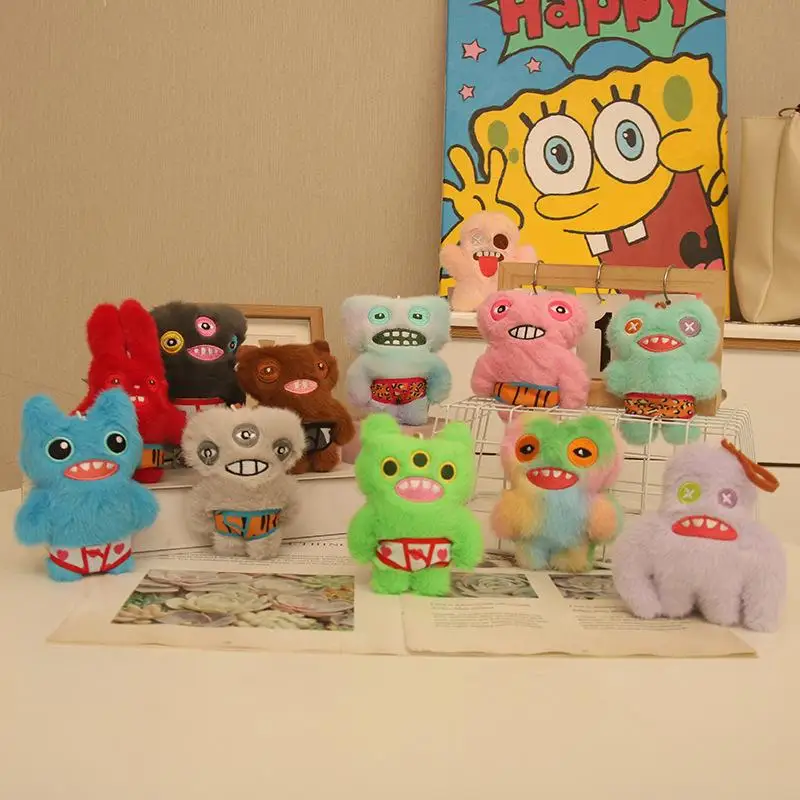 Breloczek Potwór z Zębami Królika, Pluszowa Zawieszka, Zabawka dla Dowcipów