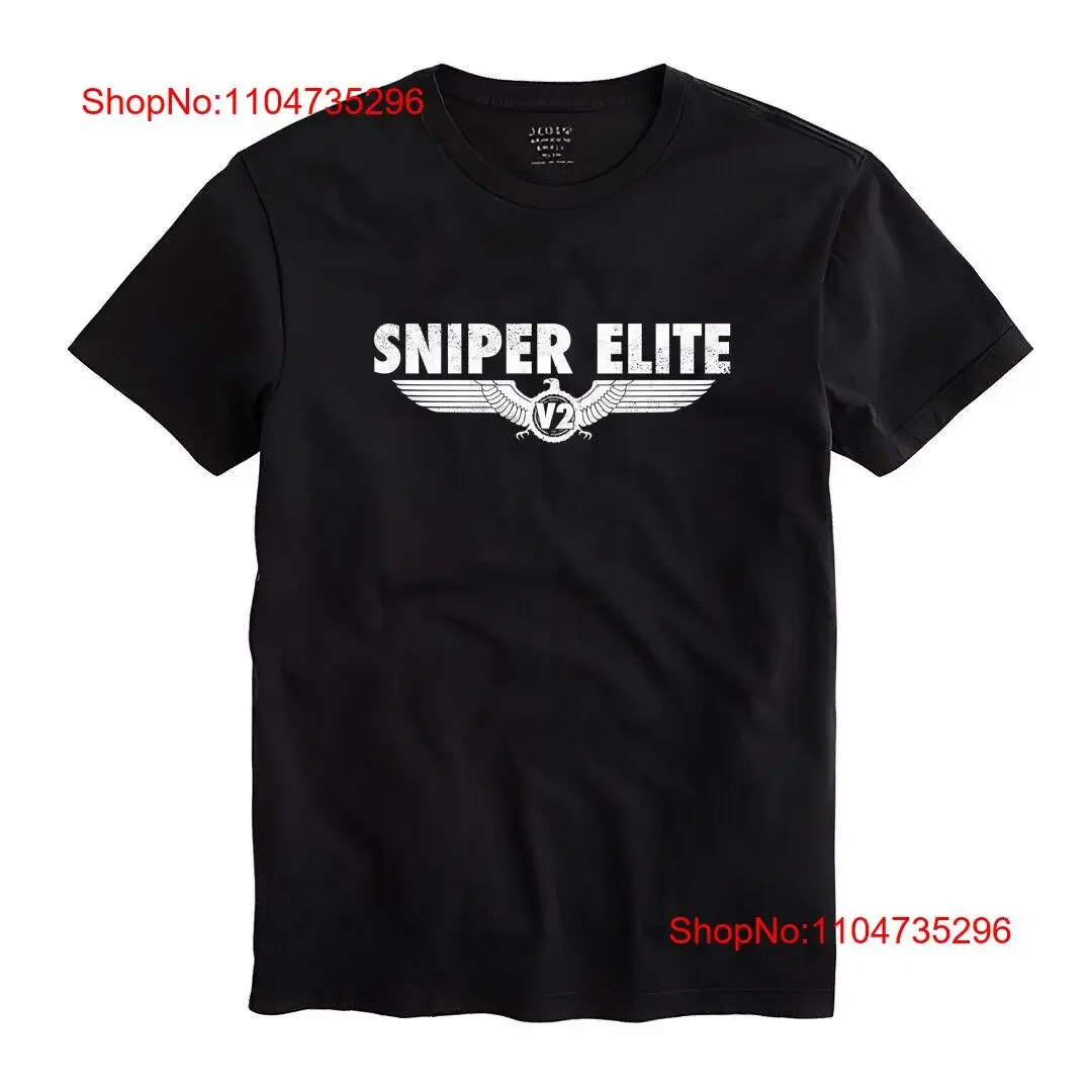 T shirt Sniper Elite Men Black Size S 5XL vintage Washed Slightly Versatile Stretched Comfortable fashion Top For Everyday Wear