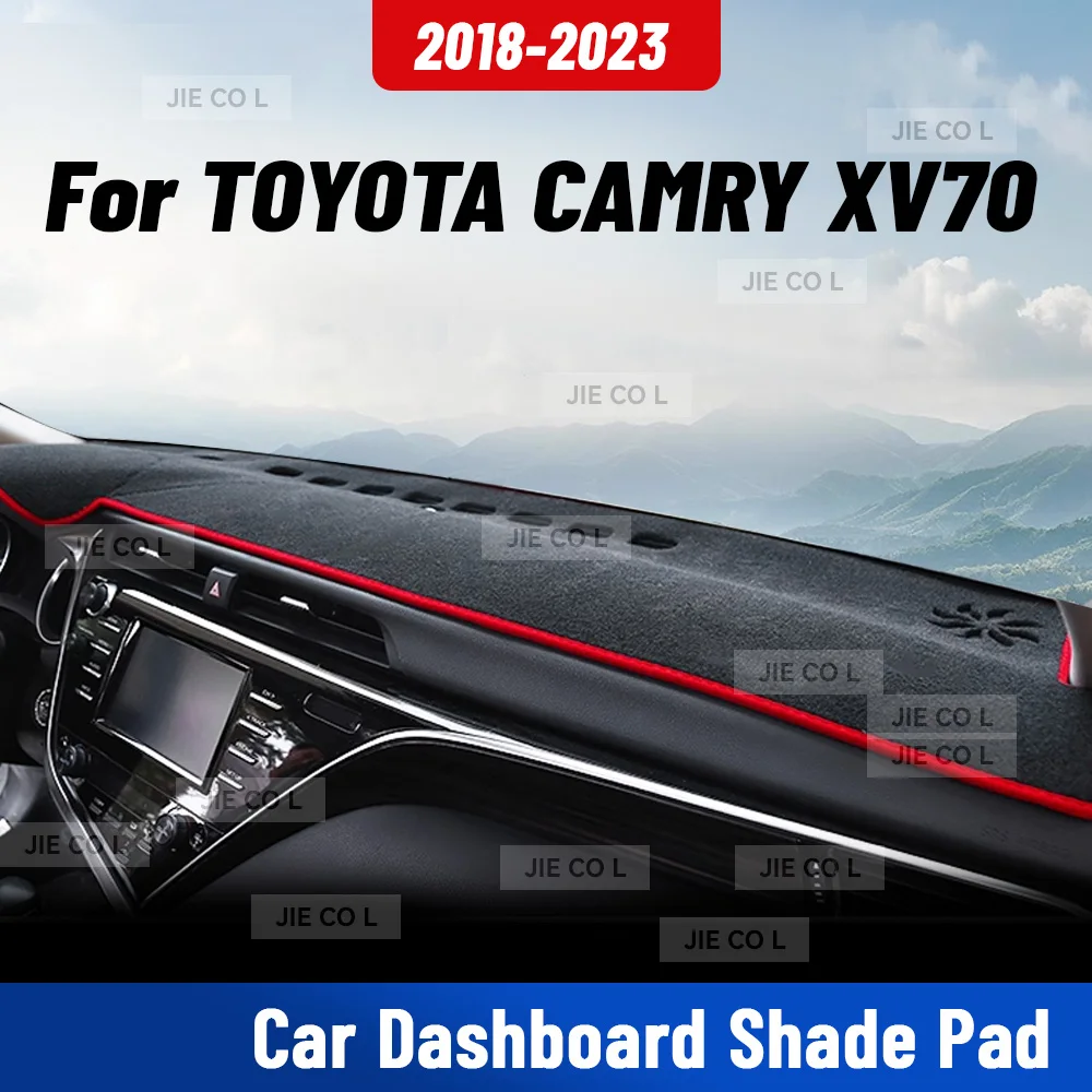 

For TOYOTA CAMRY XV70 2018-2023 Car Dashmat Anti-UV Dashboard Cover Dash Mat Sunshade Auto Sun Mat Carpet Protective Accessories