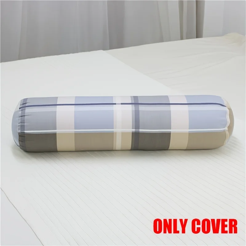 

Cotton long cylindrical candy pillow case, long sleeping pillow, round cushion pillow, replacement cover (excluding fillers)