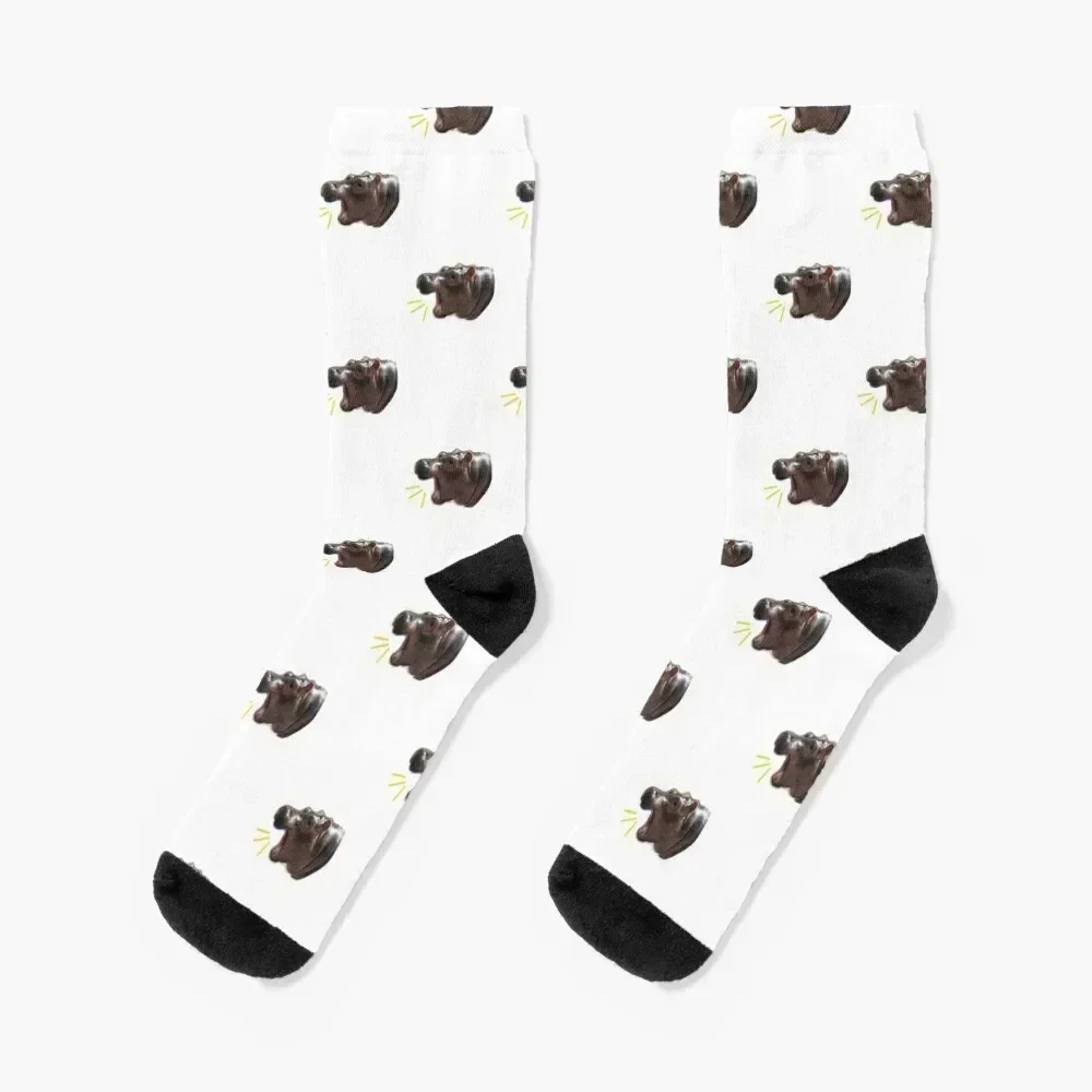 

sassy fiona the hippo Socks sport cartoon football halloween Women Socks Men's