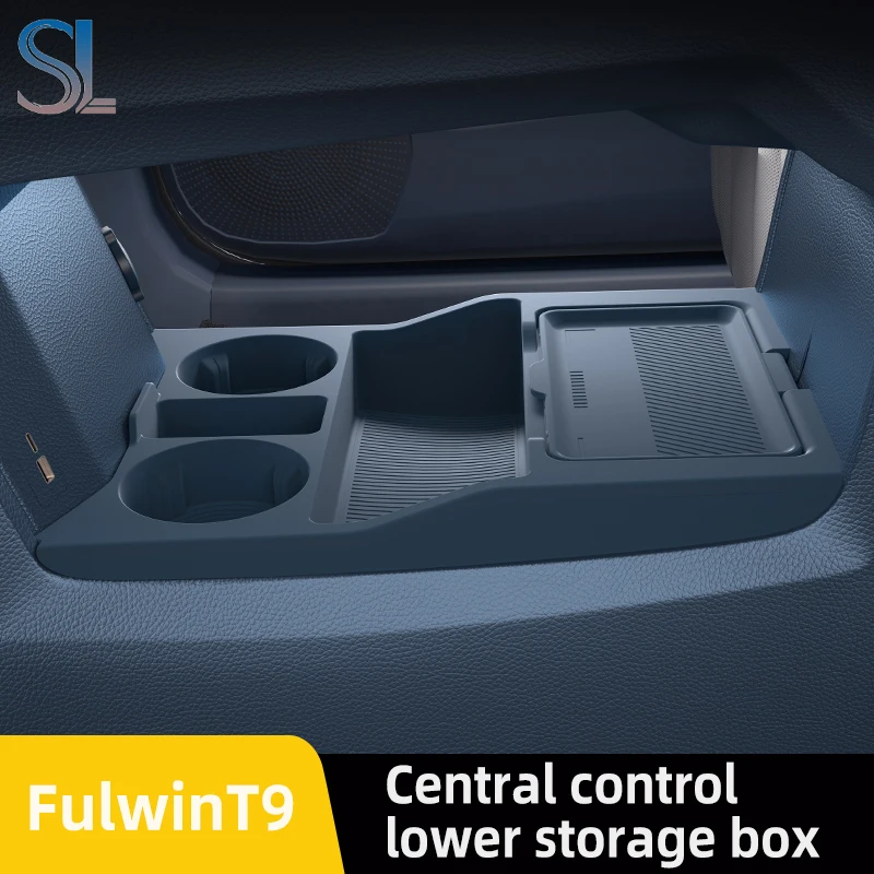 

For EXEED CHERY T9 2025 2026 Storage Box Center Armrest Hidden Box Cup Holder Organizer Interior Accessories