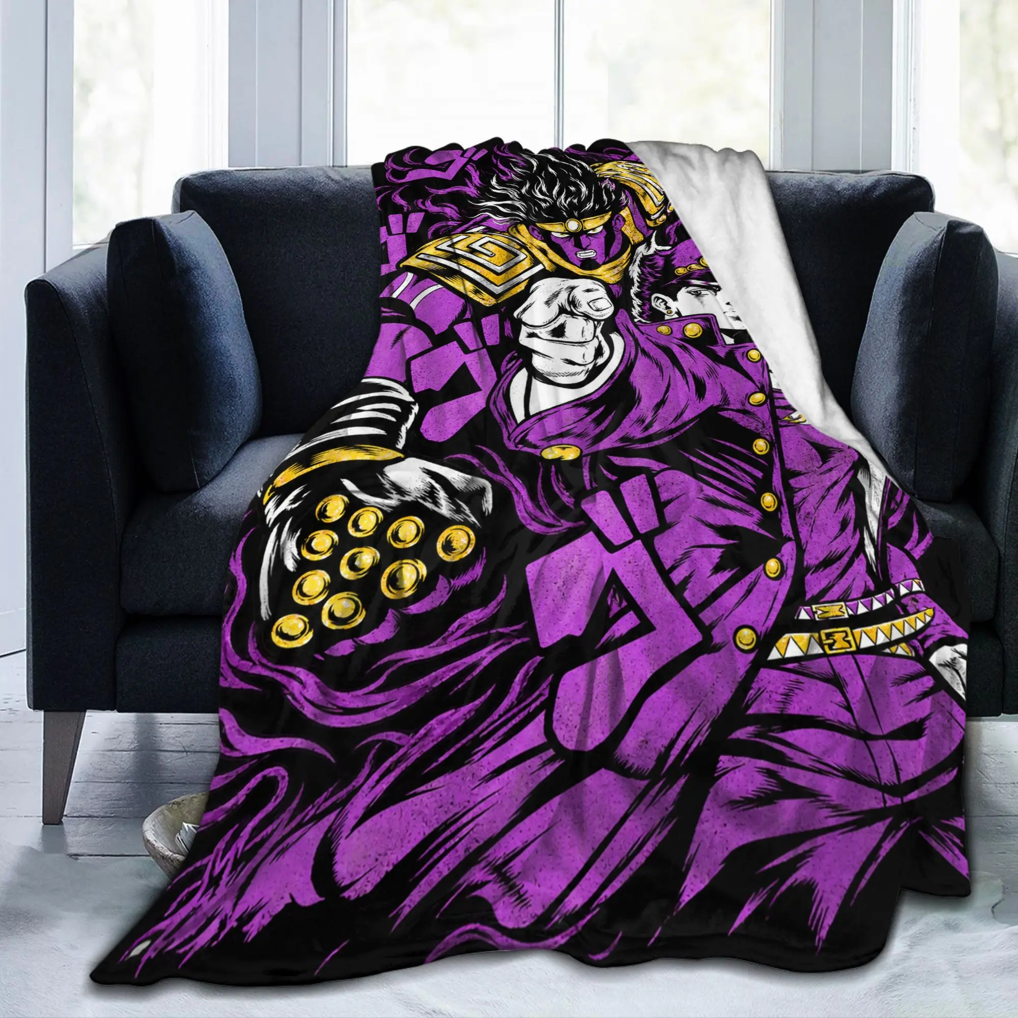 Jojo's Bizarre Adventure Erina Pendulum Noble Blanket Quality Super Warm Throw Blanket Winter Couch Bed Fashion Bedspread
