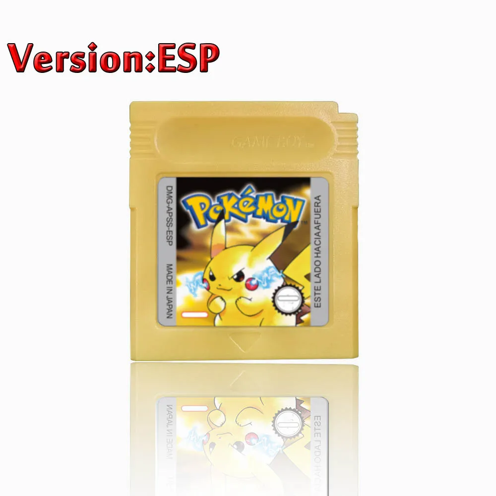 GBC Pokemon 16-bit game videogamecartridge consolekaart rood blauw kristal gouden groen zilver geel