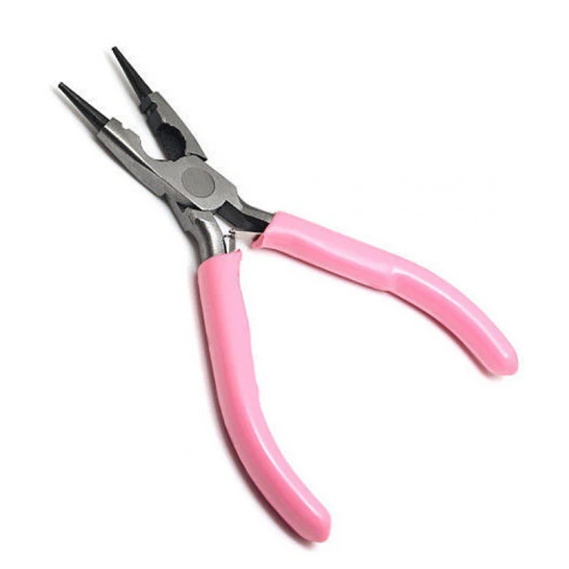Mini Jewelry‑Making Pliers Set Round Bent Needle‑Nose Diagonal‑Cut Pliers Beading Handcraft DIY Tools