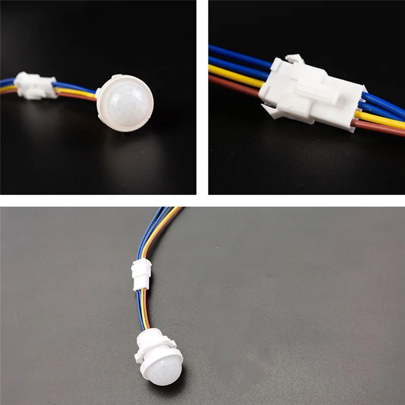 AS95-4Pcs Выключатель света с датчиком движения, интеллектуальный переключатель обнаружения датчика PIR, AC110-240V Умный выключатель света для потолка или настенного монтажа