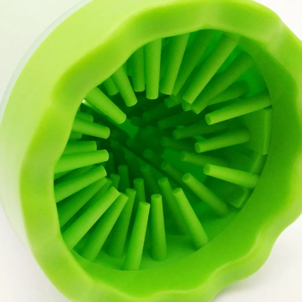 PET FOOT CUP DOG CAT CLEANING SOFT RUBBER BRUSH CLAW cleaning tool