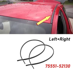 2pcs For Toyota Yaris Hatchback 2007 - 2011 Roof Drip Moulding Side Finish Strip Roof Rubber Strip