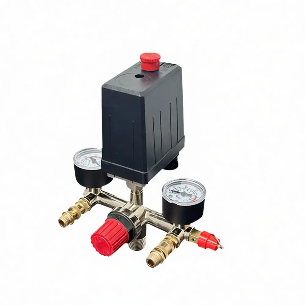 Pressure Switch Regulator Manifold Assembly For For ZY Air Compressor Pump Single Hole Support Bracket Pneumatic Hardware Tool