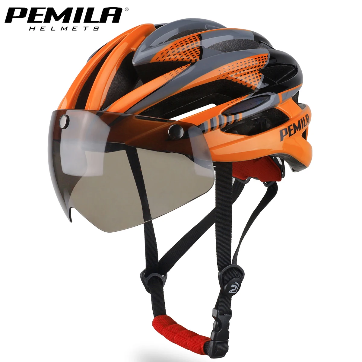 PEMILA Cycling Helmet Man Women Goggle E-bike Helmet Road Mountain Bike Helmet Lens For Riding Bicycle Sports Skateboard Scooter