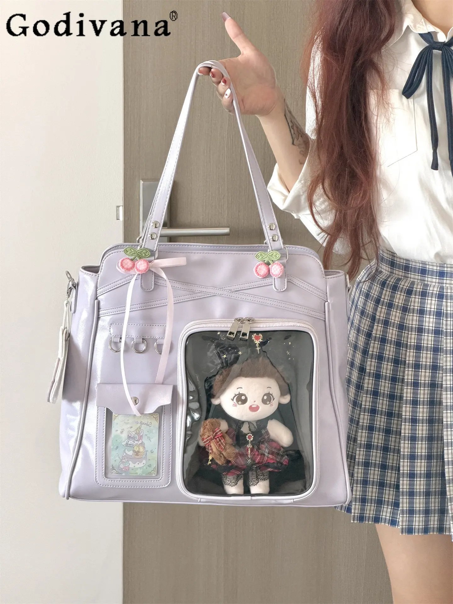 

Japanese Two-dimensional Element Large-capacity Pain Bag Taro Purple 20cm Cute Baby Bag Daily Commute Leisure Versatile Backpack