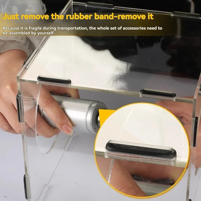 Закрытая шлифовальная крышка пылесборника Полировальный пылезащитный колпак Пылезащитный прозрачный пылезащитный колпак