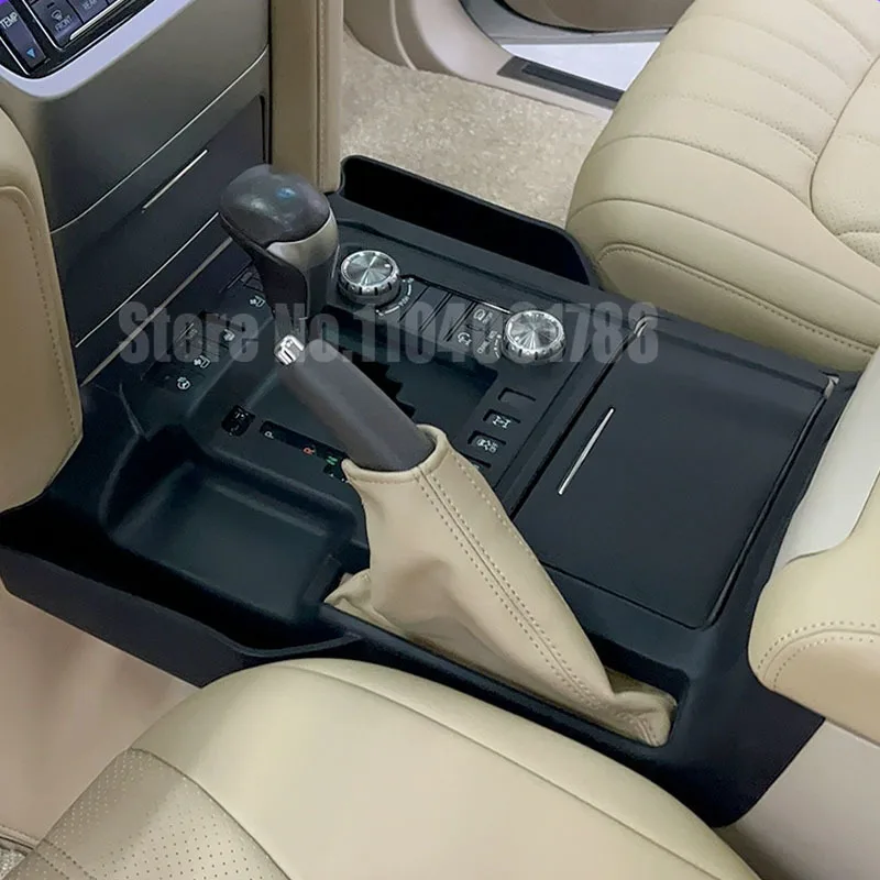 Silicone Center Console Storage For Toyota Land Cruiser LC200 2022 2021 2020 2019 2018 2016 Sleeve Gear Cover Interior Upgrade