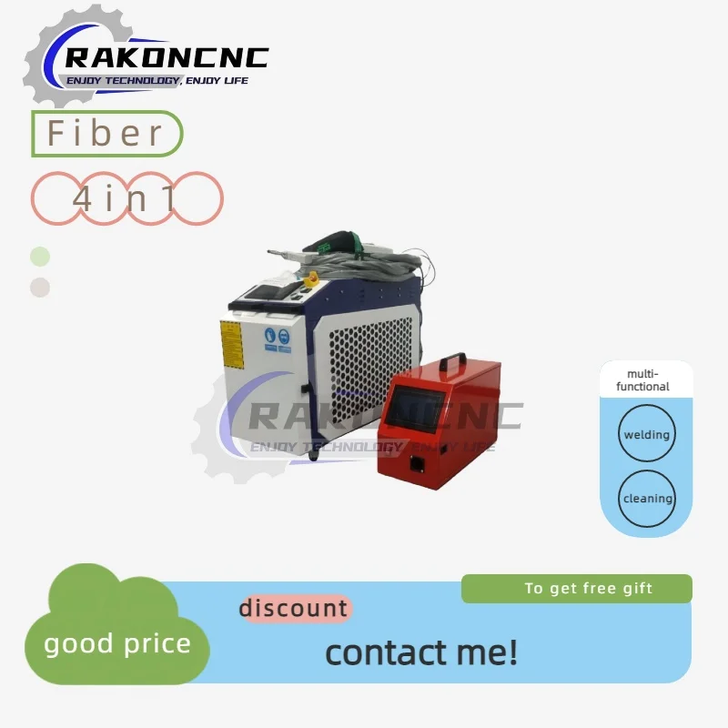 

Portable Max Raycus 1500/3000W Laser Cleaning Machine 4 in 1 Fiber Lazer Welding Cleaning Cutting Machine Laser Welder For Metal