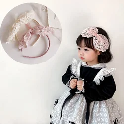 1 Piece Sweet Little Girl Hair Hoop Retro Lace Princess Hairband for Kids Girl Elegant Bowknot Toddler Headwear Hair Accessories