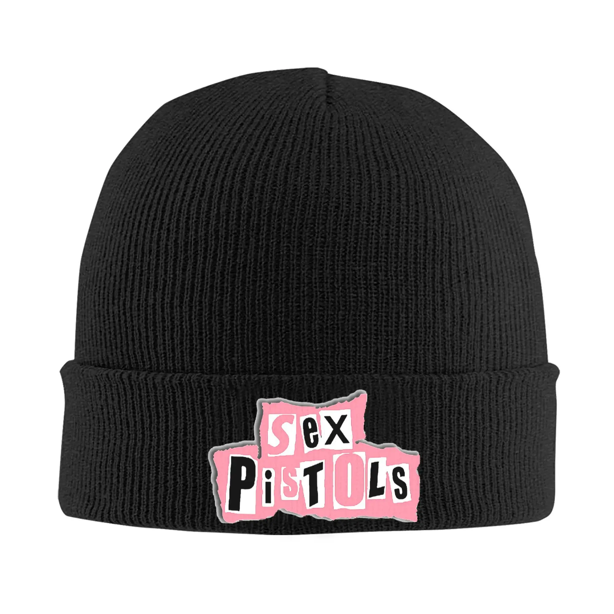 Custom Sex Pistols Skullies Beanies Caps Unisex Winter Warm Knit Hat Street Adult Heavy Metal Rock Roll Band Bonnet Hats Ski Cap