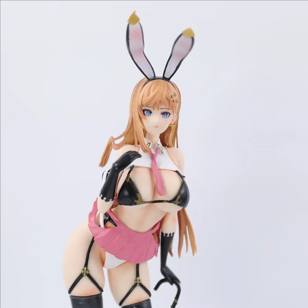 Statue de collection de figurines d'action en PVC pour adultes, chat rose natif, Mataro, Gal, lapin, fille, modèle de bureau, jouet beurre, cadeaux, 29cm