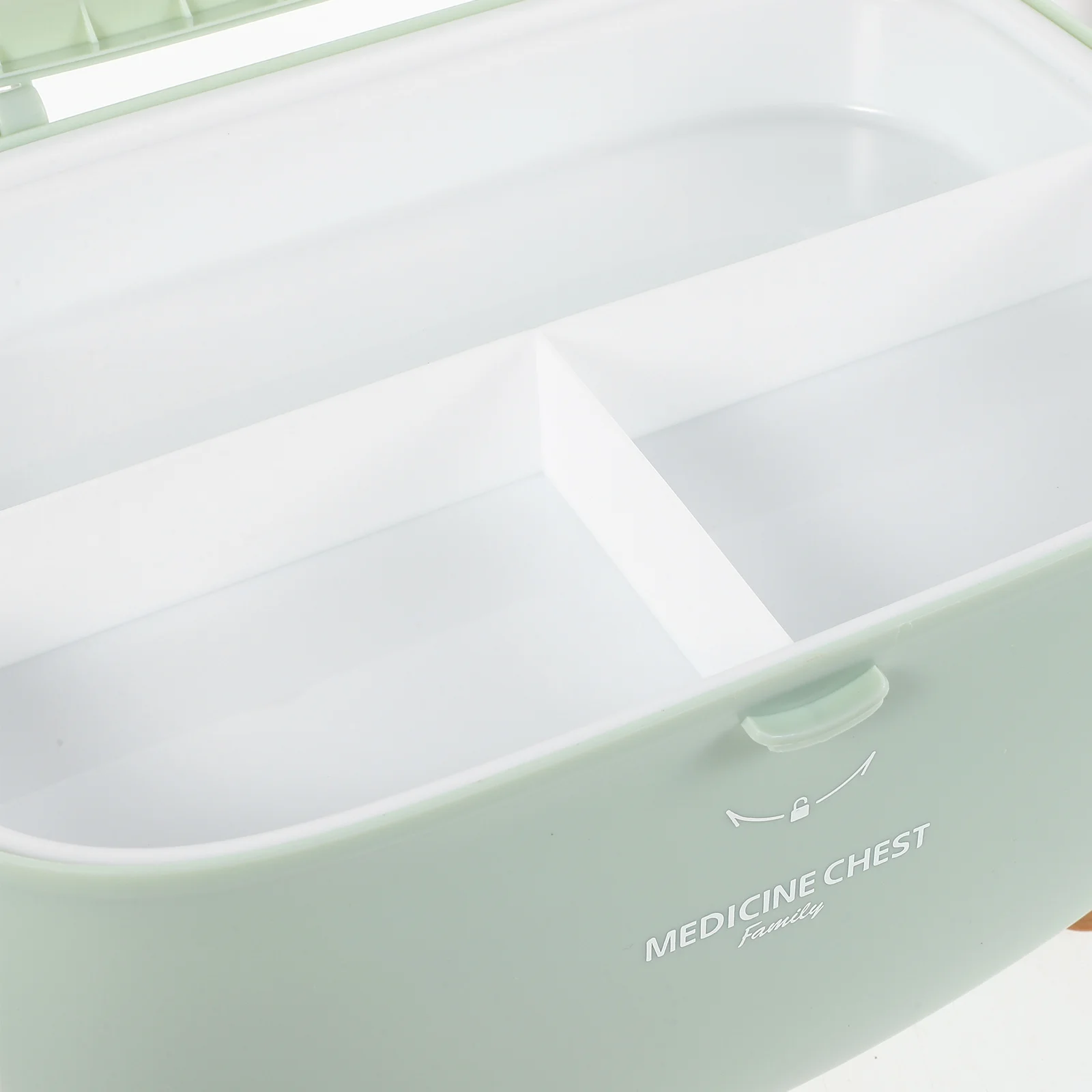 صندوق تخزين الأدوية ذو سعة كبيرة، صندوق أدوية محمول متعدد الطبقات مع صينية قابلة للإزالة للاستخدام المنزلي