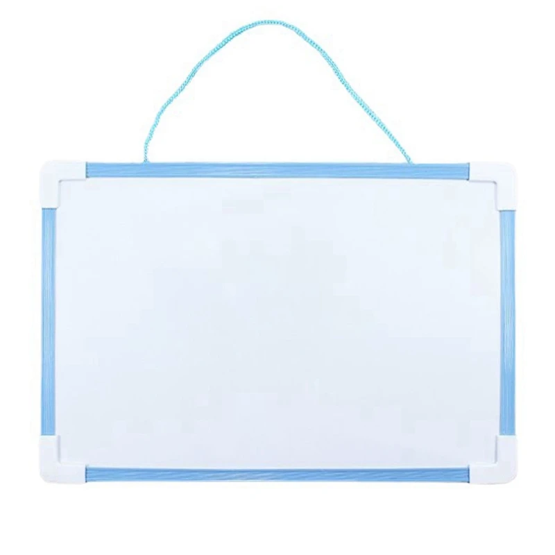 Small Whiteboard Double-Sided Writing Graffiti Office Notes Dry Erase Message Board Blue