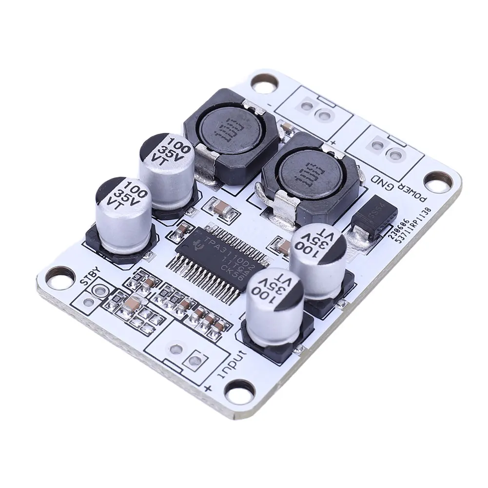 TPA3110 PBTL Digital Mono Amplifier Module 30W Digital Sound Amplifier Module DC 8-26V for Speaker Electronic DIY Kit