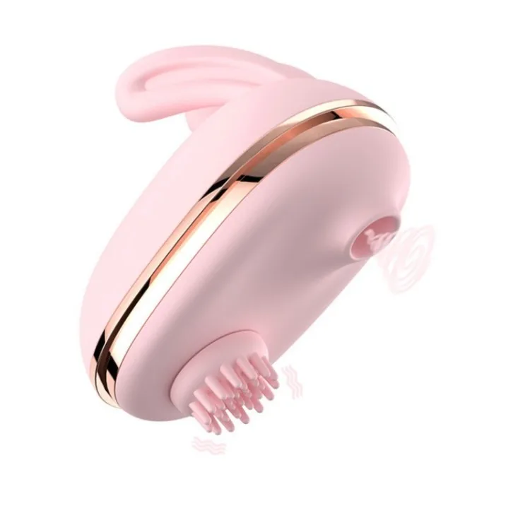 Cute Bunny Clitoral Stimulator for Women 2-in-1 Nipple Suction and Licking Vibrator Waterproof Quiet Silicone Sex Toy
