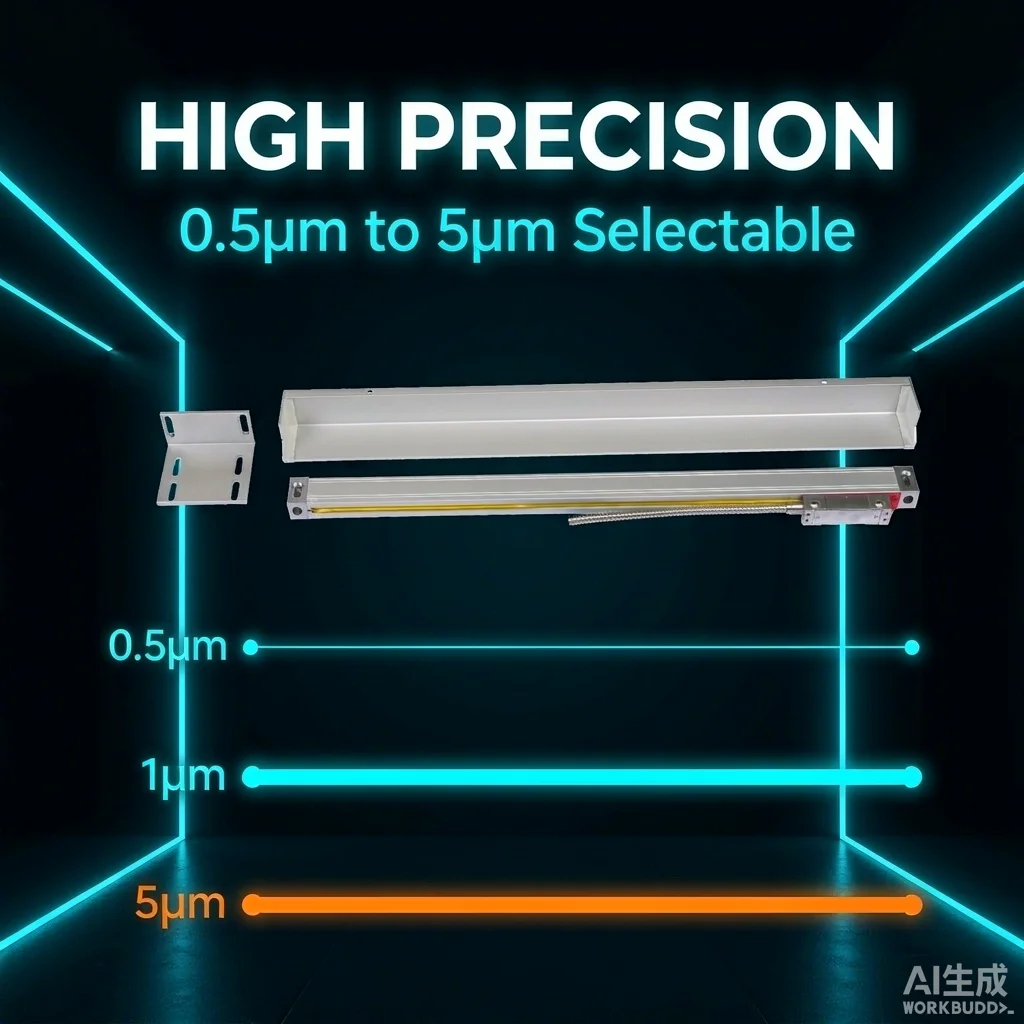 KA-500 High Accuracy 5μm 1μm 0.5μm Small Linear Scale Durable Industrial Scale 3 Years Warranty