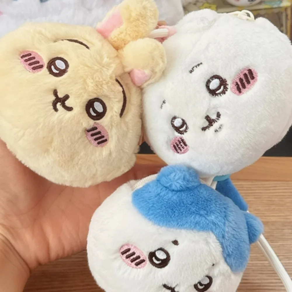 ちいかわ 八角形うさぎぬいぐるみバッグ 財布 かわいいぬいぐるみ コインパース イヤホンオーガナイザーバッグ キーホルダー アクセサリー 女の子へのプレゼント